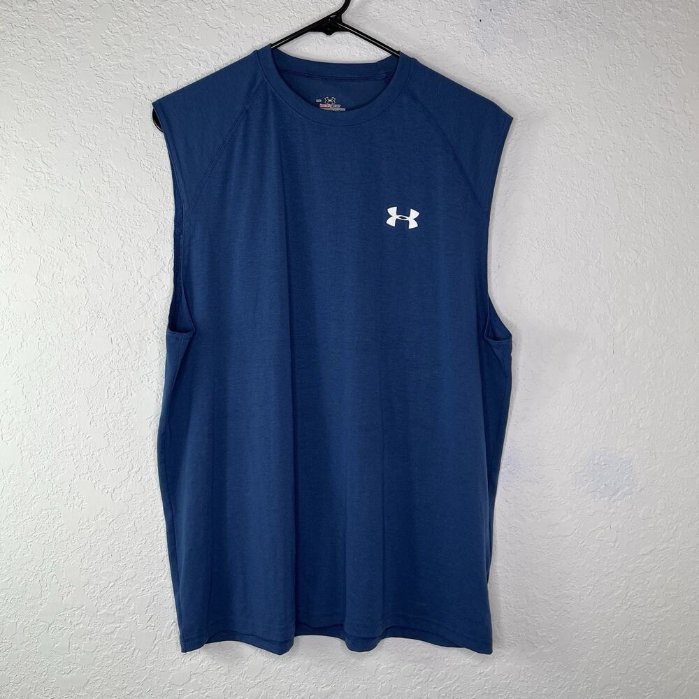 Under Armour Blue Tank Top Top Size L?, running, sports, athletic, loungewear